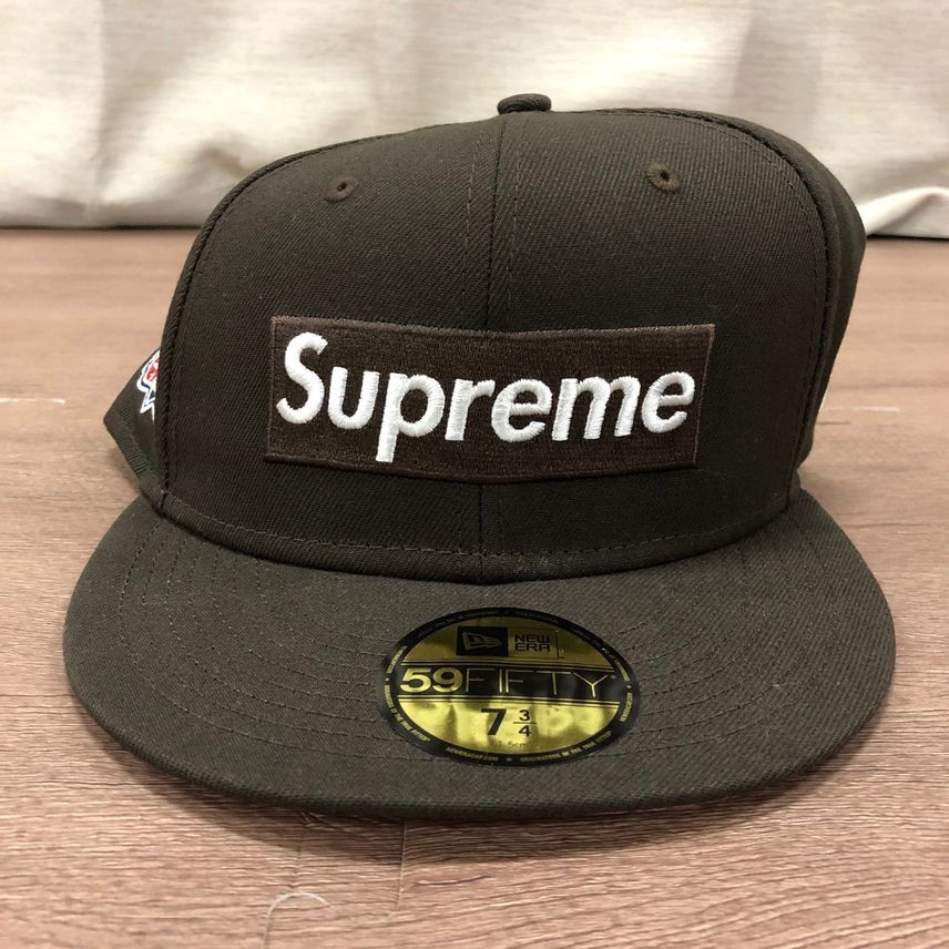 Supreme No Comp Box Logo New Era "Brown"