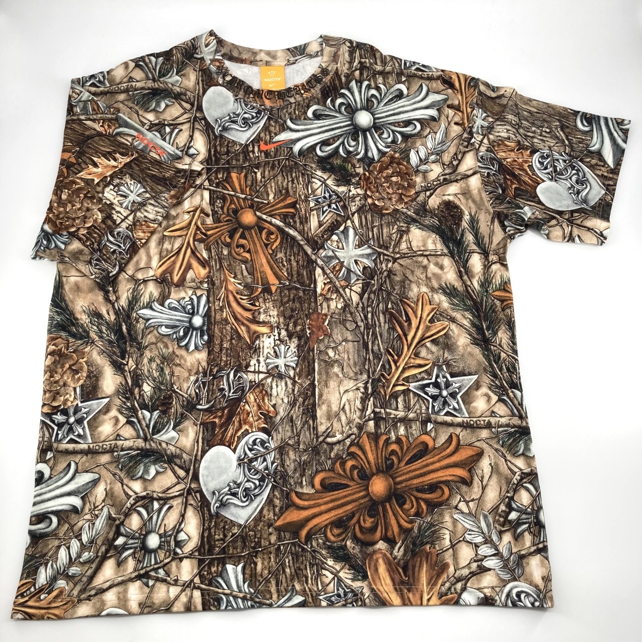 CHROME HEARTS(クロムハーツ) xNIKExNOCTAS/S T-Shirt Multi L 半袖Tシャツ ブラウン×マルチカラー