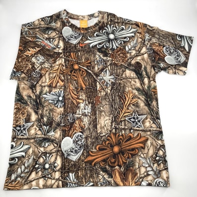 CHROME HEARTS(クロムハーツ) xNIKExNOCTAS/S T-Shirt Multi L 半袖Tシャツ ブラウン×マルチカラー