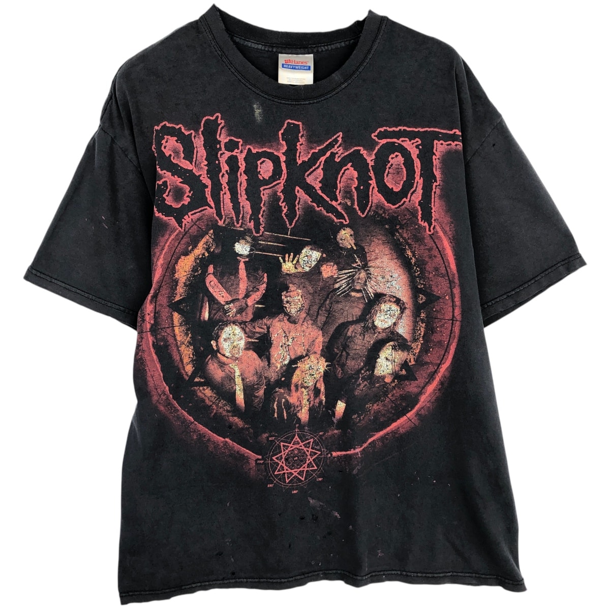 古着 ヘインズ Hanes HEAVYWEIGHT Slipknot スリップノット バンドTシャツ バンT メンズL相当/evb033224