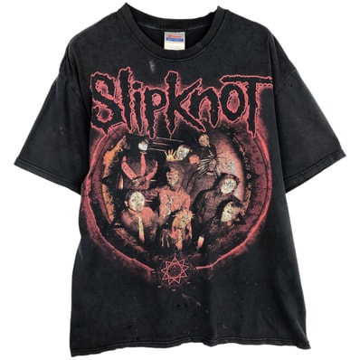 古着 ヘインズ Hanes HEAVYWEIGHT Slipknot スリップノット バンドTシャツ バンT メンズL相当/evb033224