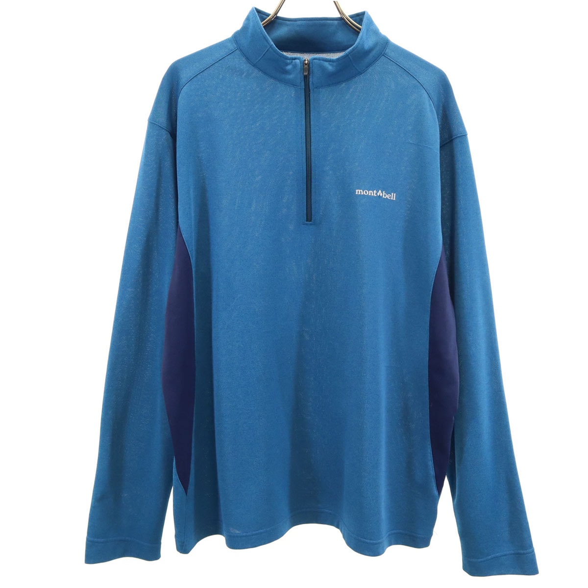 mont-bell モンベル 長袖 ウイックロン ZEO ハーフジップ ウェア XL ブルー系 アウトドア