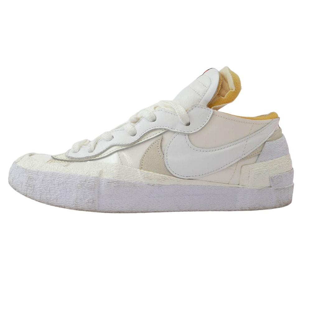 NIKE ナイキ スニーカー DM6443-100 × sacai サカイ Blazer Low White Patent Leather ブレザー ローカットスニーカー ホワイト系 29cm【中古】