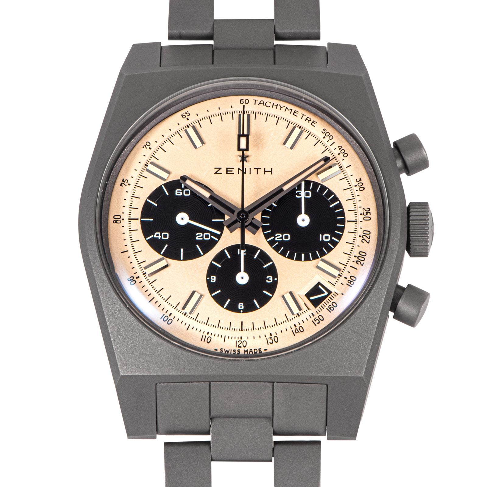 ZENITH ゼニス クロノマスター リバイバル 次元大介エディション 97.L384.400/04.M384 200本限定モデル チタン【中古】