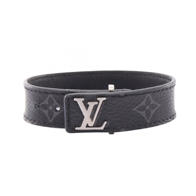 ルイ・ヴィトン LOUIS VUITTON ブラスレ LVスリム モノグラムエクリプス ブレスレット アクセサリー レザー PVCコーティングキャンバス モノグラム・エクリプス メンズ ブラック系 M6456 【中古】
