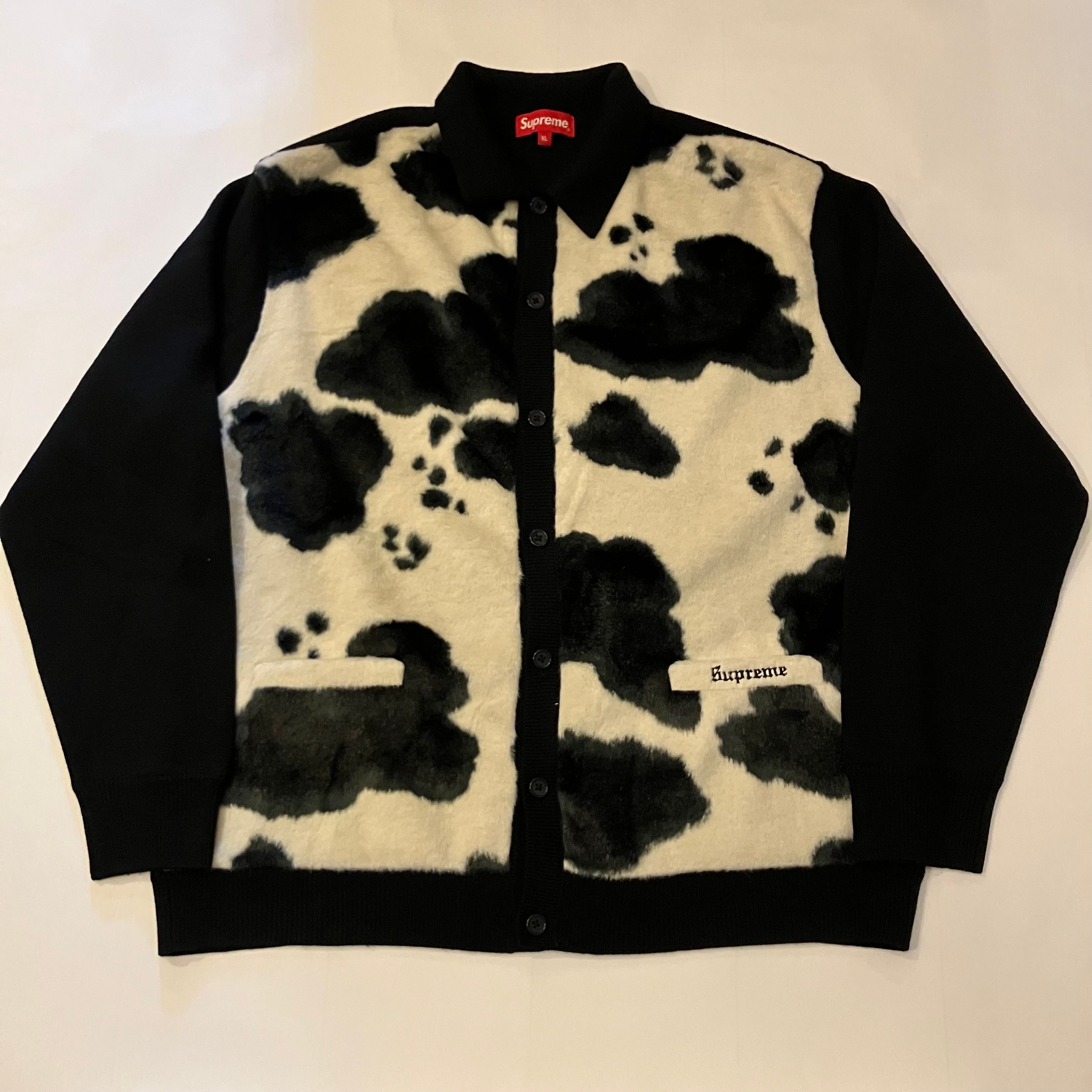 Supreme Cow Print Cardigan "Black"