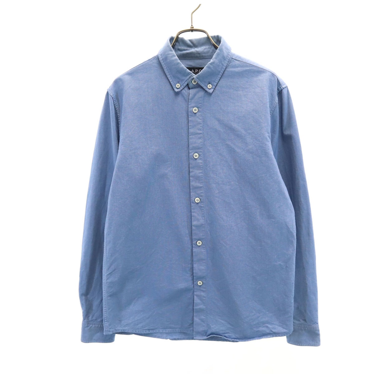 A.P.C. アーペーセー 長袖 ボタンダウンシャツ XS ネイビー系