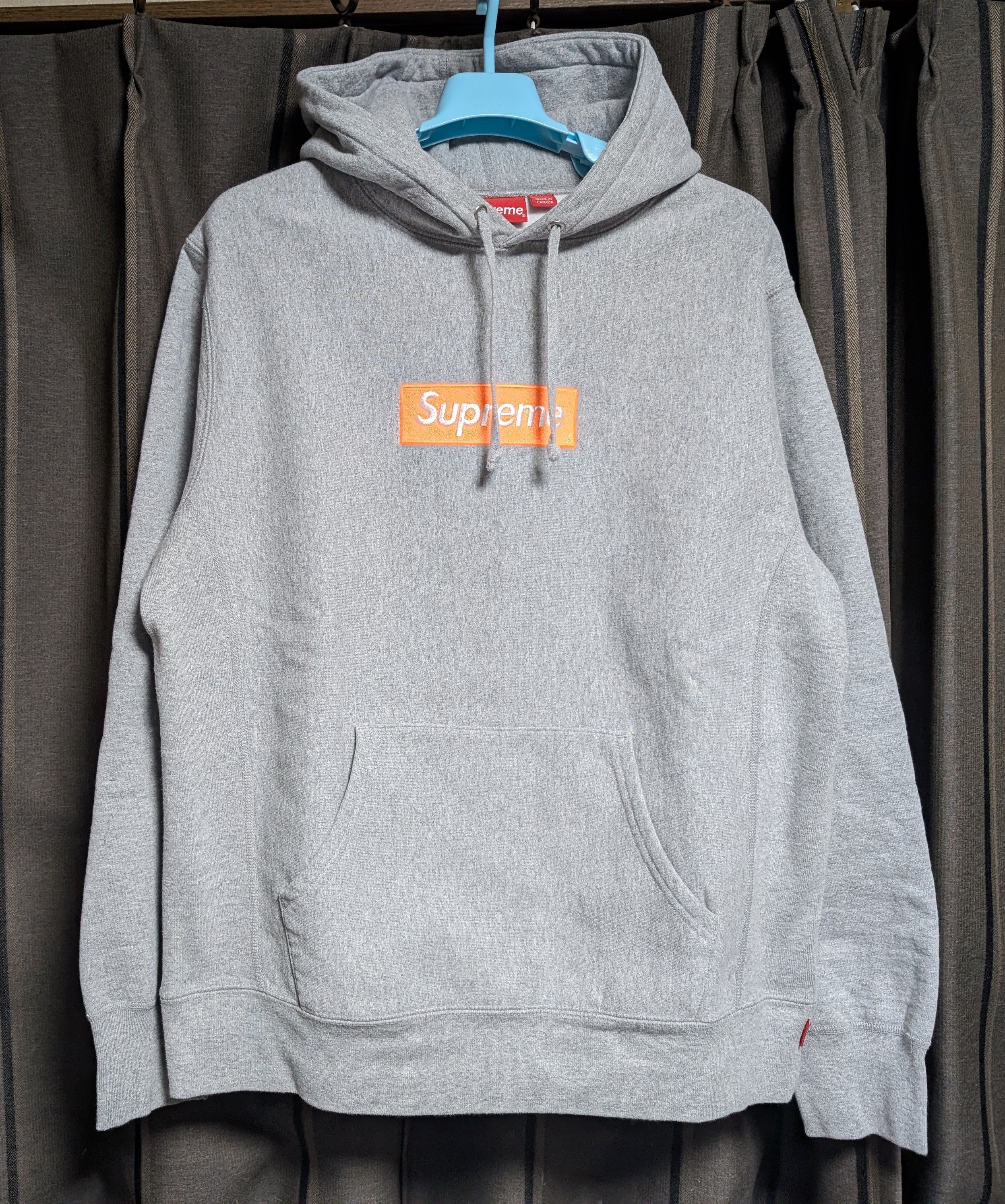 Supreme Box Logo Hooded Sweatshirt "Hether Grey" (17FW)