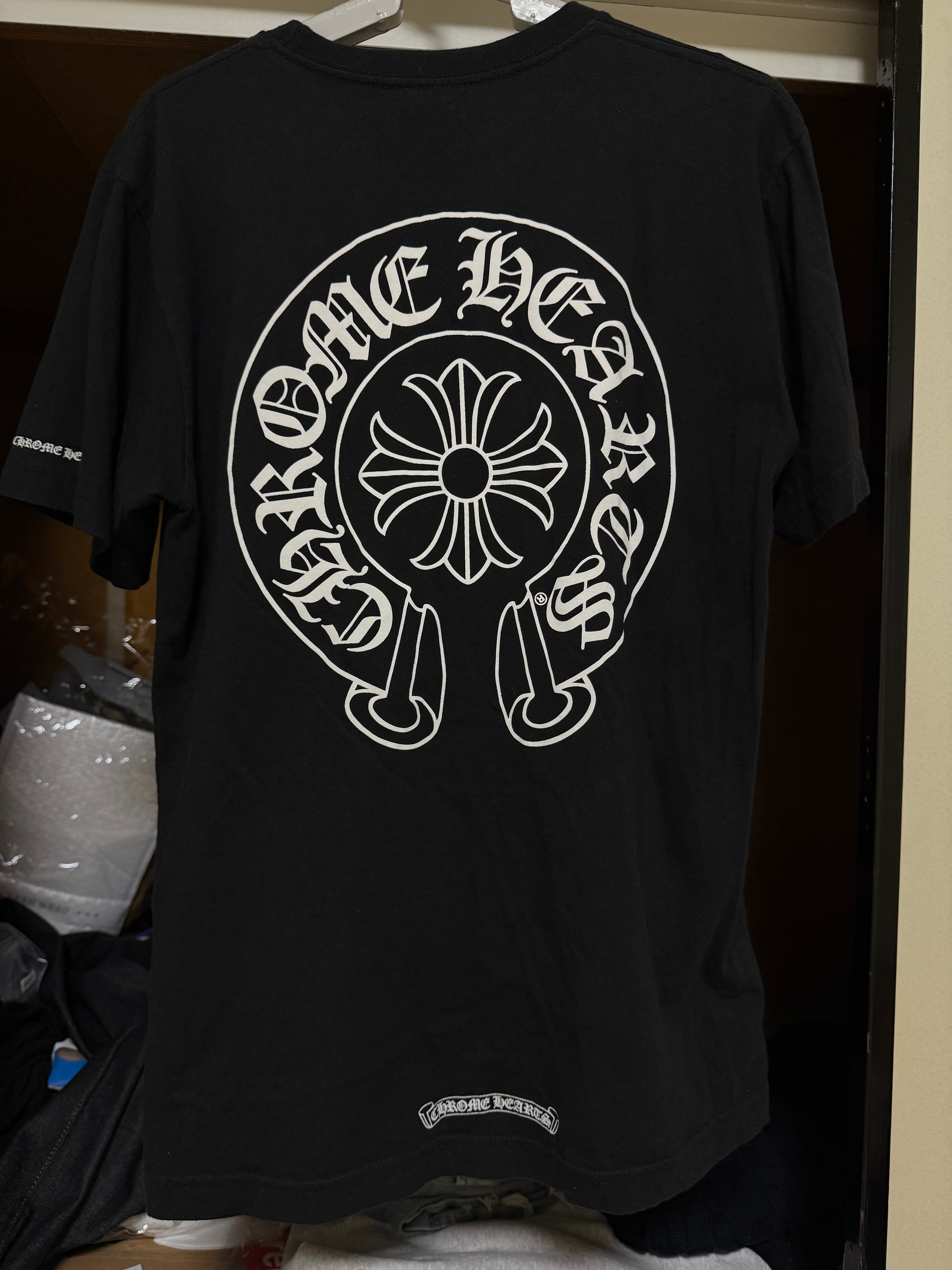 Chrome Hearts Horse Shoe Logo Pocket T-Shirt "Black"