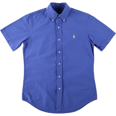 古着 ラルフローレン Ralph Lauren CUSTOM FIT 半袖 ボタンダウンシャツ メンズS相当/eaa664625