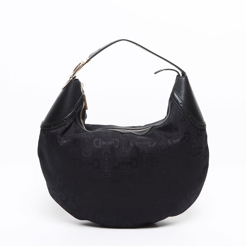 グッチ GUCCI キャンバス レザー ホースビット柄 145764 ショルダーバッグ【中古】