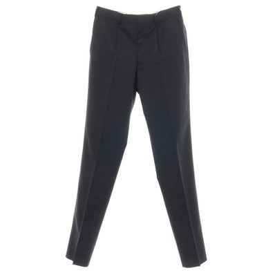 【中古】コムデギャルソン オムドゥ COMME des GARCONS HOMME DEUX 2025年春夏 ツイルウール ドレススラックスパンツ ブラック【サイズM】【メンズ】