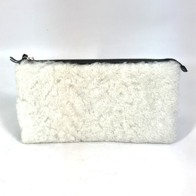バレンシアガ BALENCIAGA 347238 ロゴ カバン セカンドバッグ クラッチバッグ レザー ブラック/ホワイト