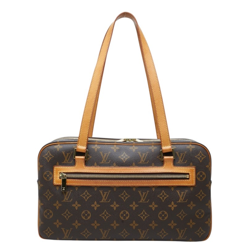 ルイ ヴィトン モノグラム シテGM ハンドバッグ ショルダーバッグ M51181 ブラウン PVC レザー レディース LOUIS VUITTON 中古