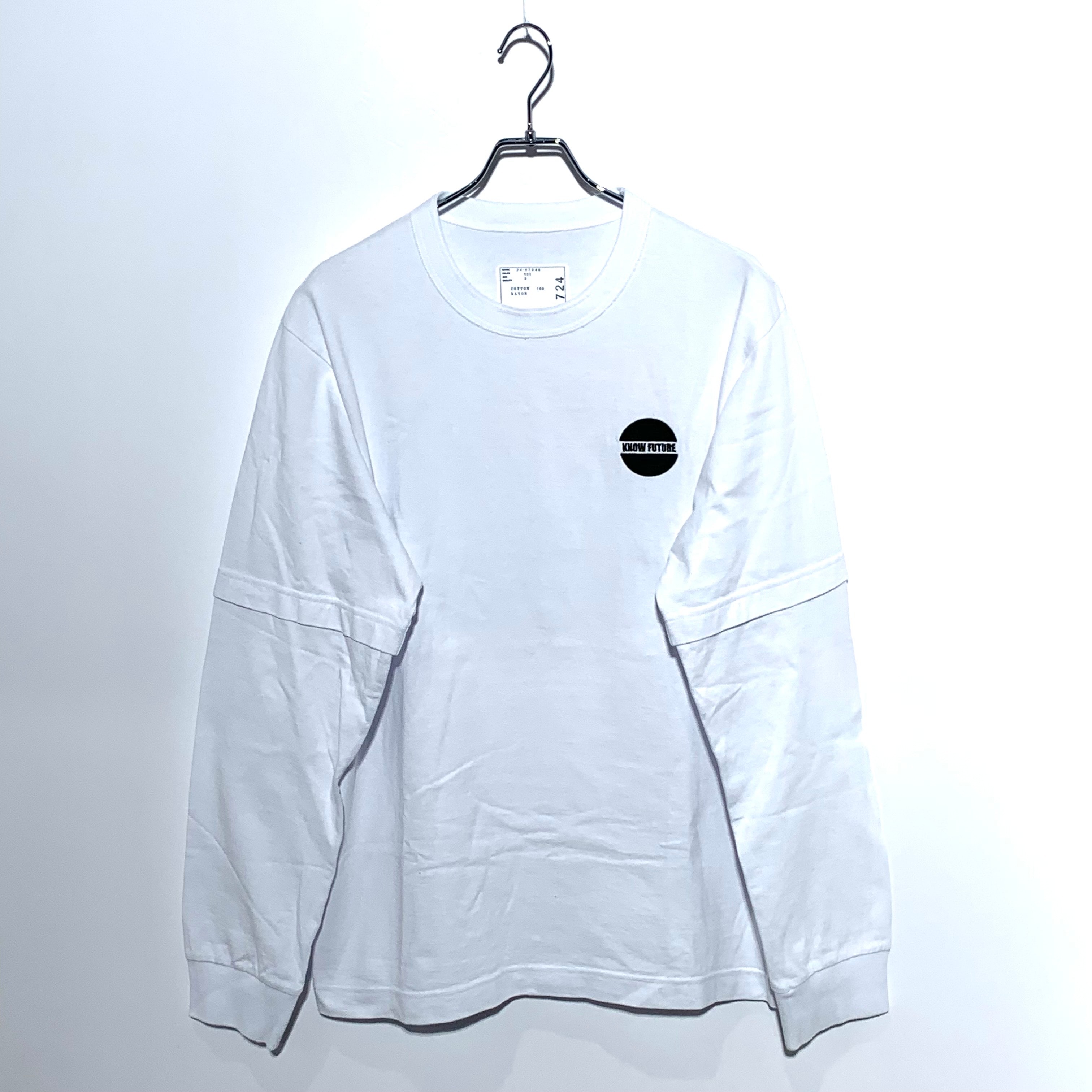 sacai KNOW FUTURE L/S T-Shirt White
