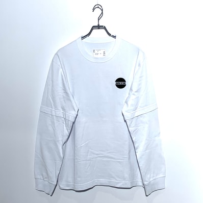 sacai KNOW FUTURE L/S T-Shirt White