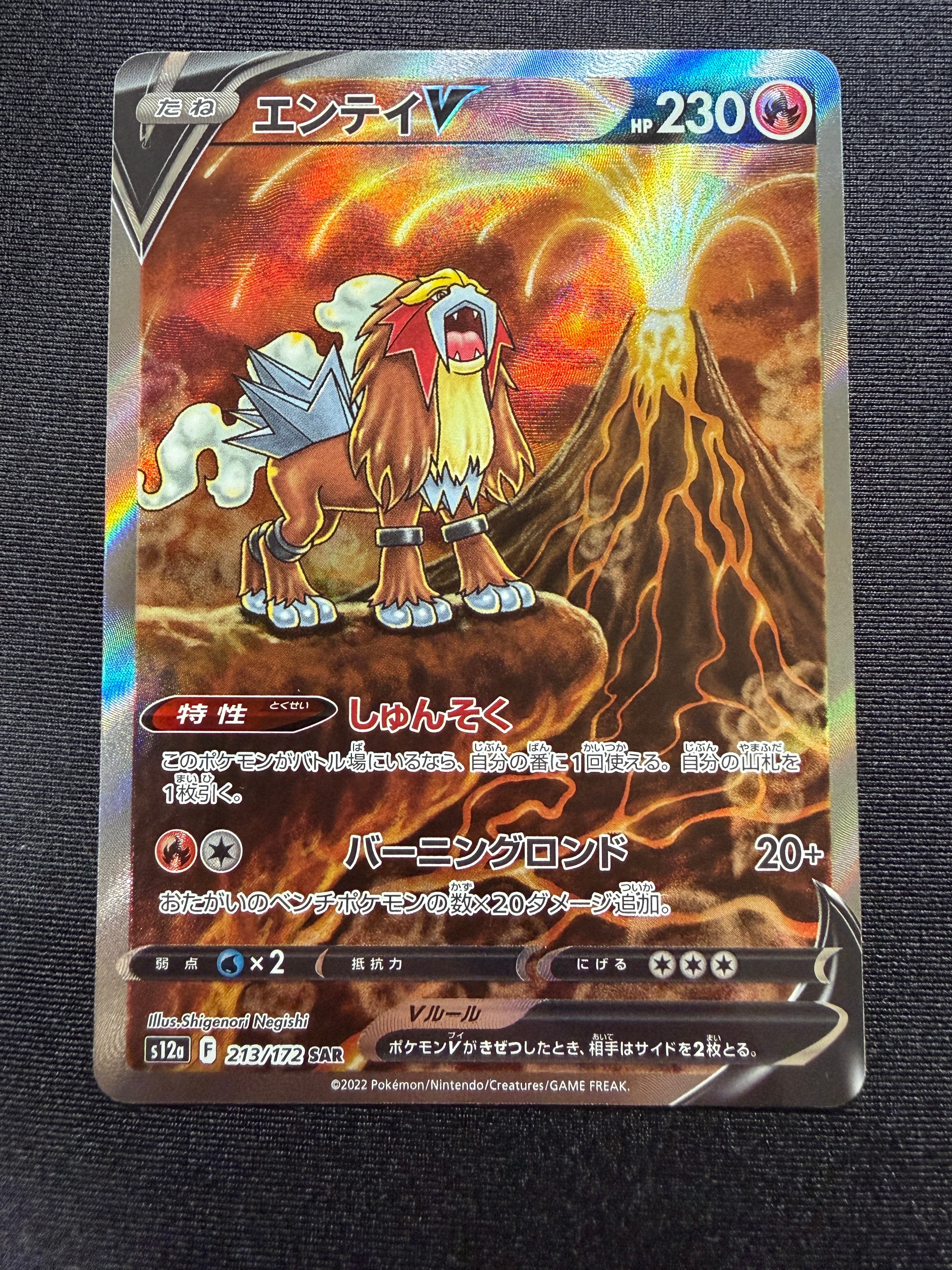 PSA10】エンテイV SAR[s12a 213/172](ハイクラスパック「VSTAR
