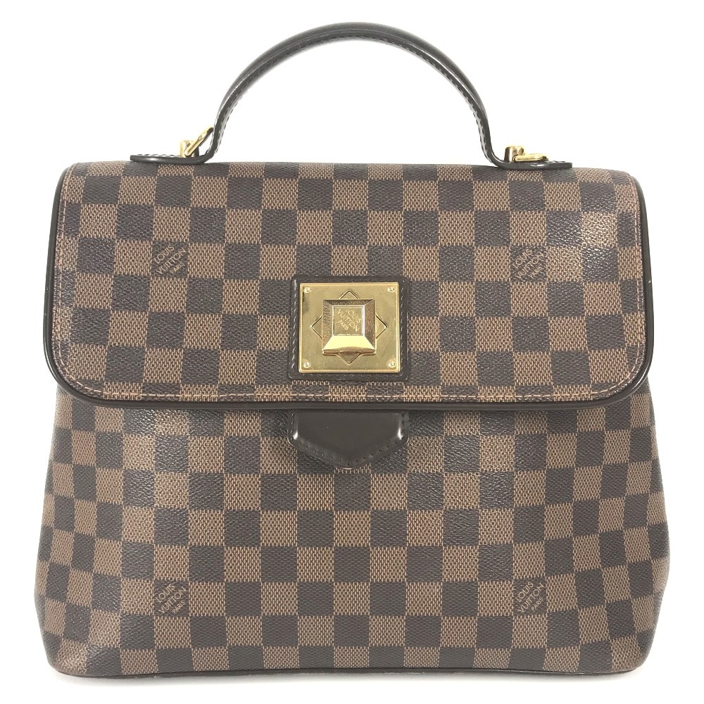 ルイヴィトン LOUIS VUITTON ベルガモMM N41168 ダミエ カバン 肩掛け ショルダーバッグ ハンドバッグ ダミエキャンバス エベヌ ブラウン