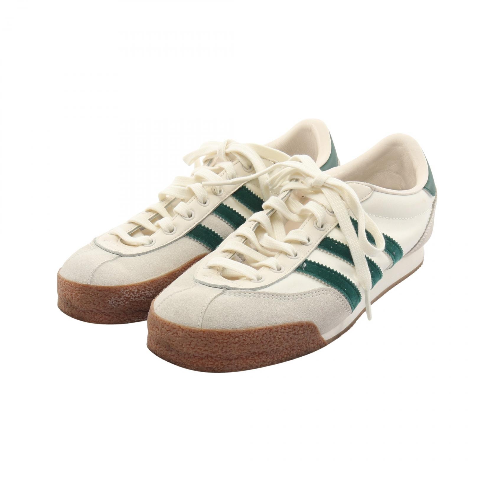 アディダス adidas adidas × LIAM GALLAGHER LG2 SPZL スニーカー 靴 スウェード レザー ファブリック メンズ ホワイト系 / グリーン系 IF8358 【中古】