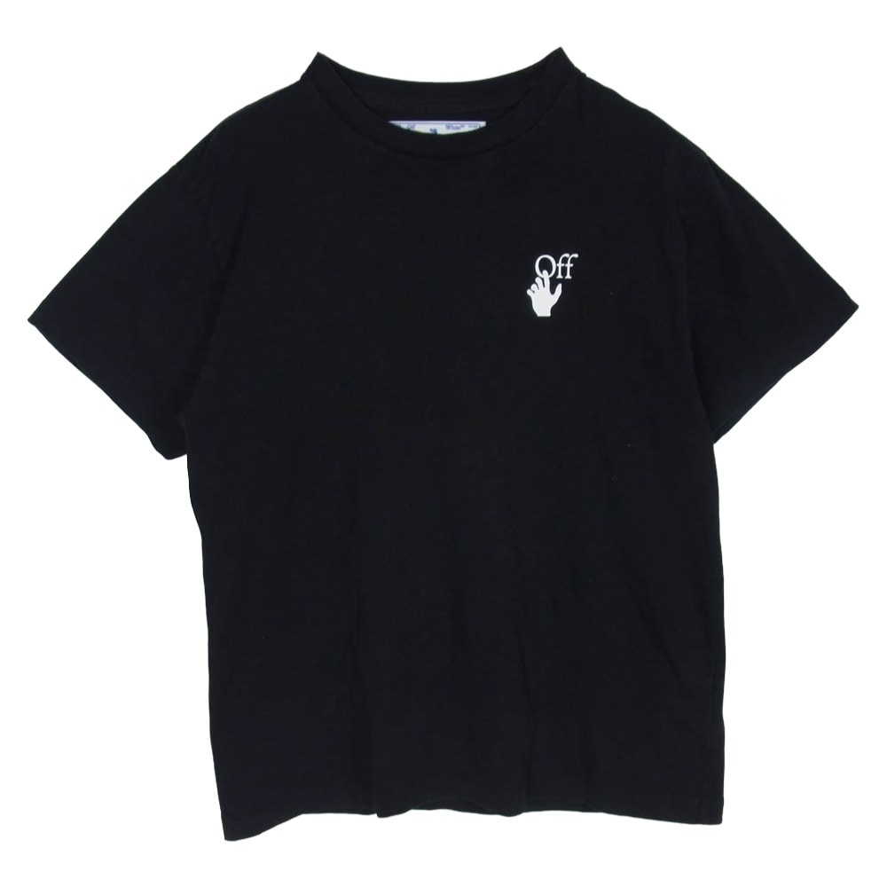 OFF-WHITE オフホワイト Tシャツ OMAA038F20FAB008 ロゴ プリント 半袖 Tシャツ ブラック系 XS XXS【中古】