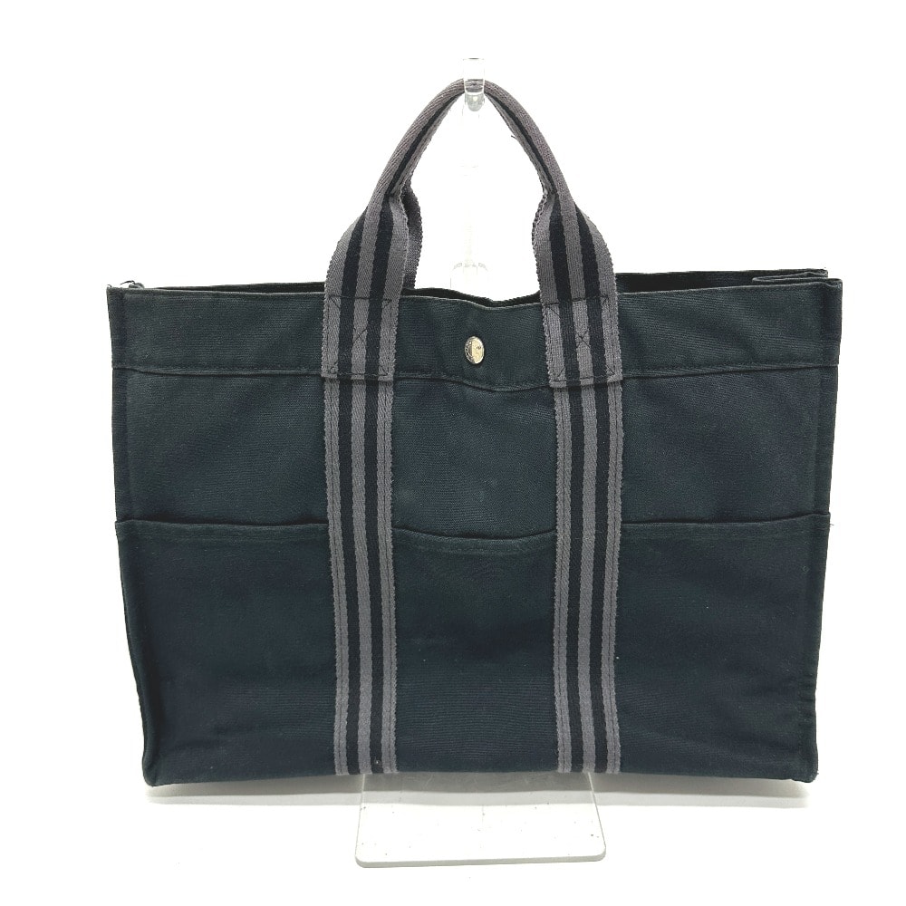 エルメス HERMES フールトゥトートMM カバン  トートバッグ キャンバス ブラック