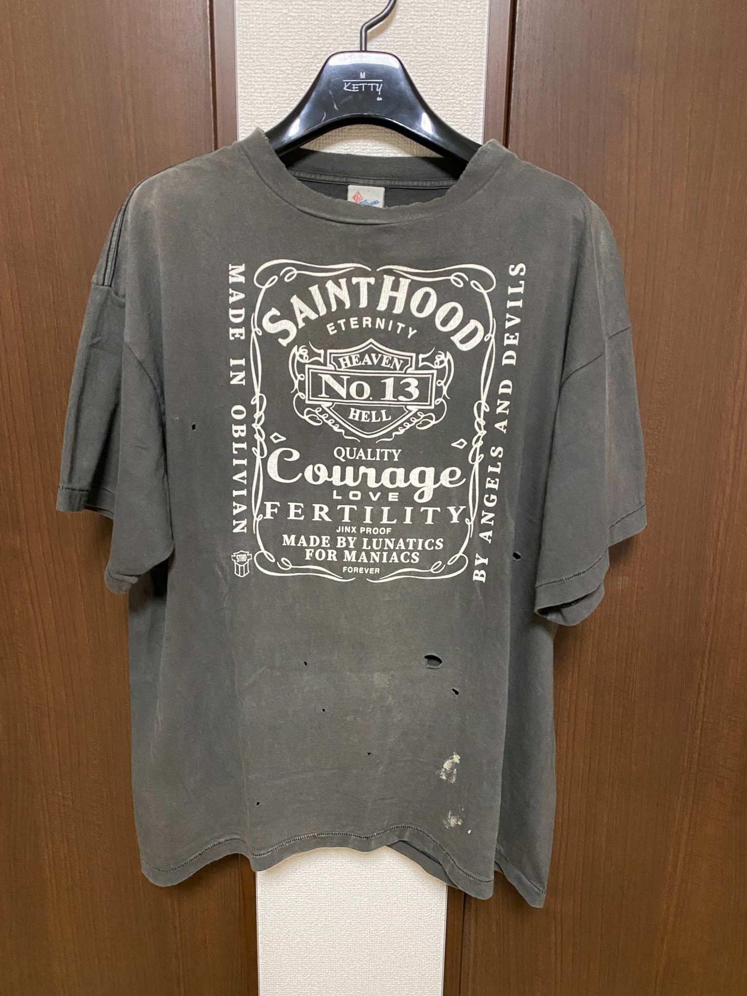 SAINT Mxxxxxx x NEIGHBORHOOD STHD SS Tee/Skull Bike "Black"