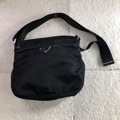 PRADA Nylon Shoulder Bag "Black"