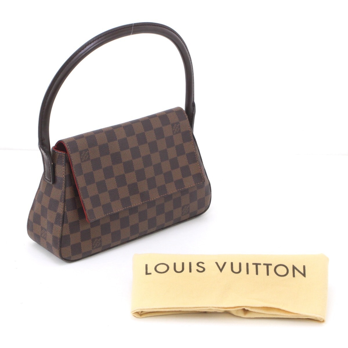 $$ LOUIS VUITTON ルイヴィトン ダミエ・ジェアン ミニルーピング ハンドバッグ N51147