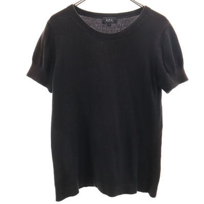 A.P.C. アーペーセー 半袖 ニット M ブラック セーター