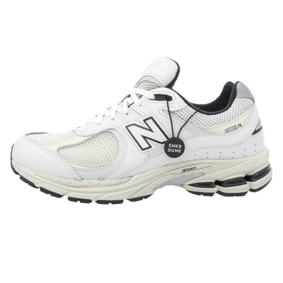 NEW BALANCE ニューバランス スニーカー ML2002RQ レザー メッシュ スニーカー ホワイト系 26.5cm【極上美品】【中古】
