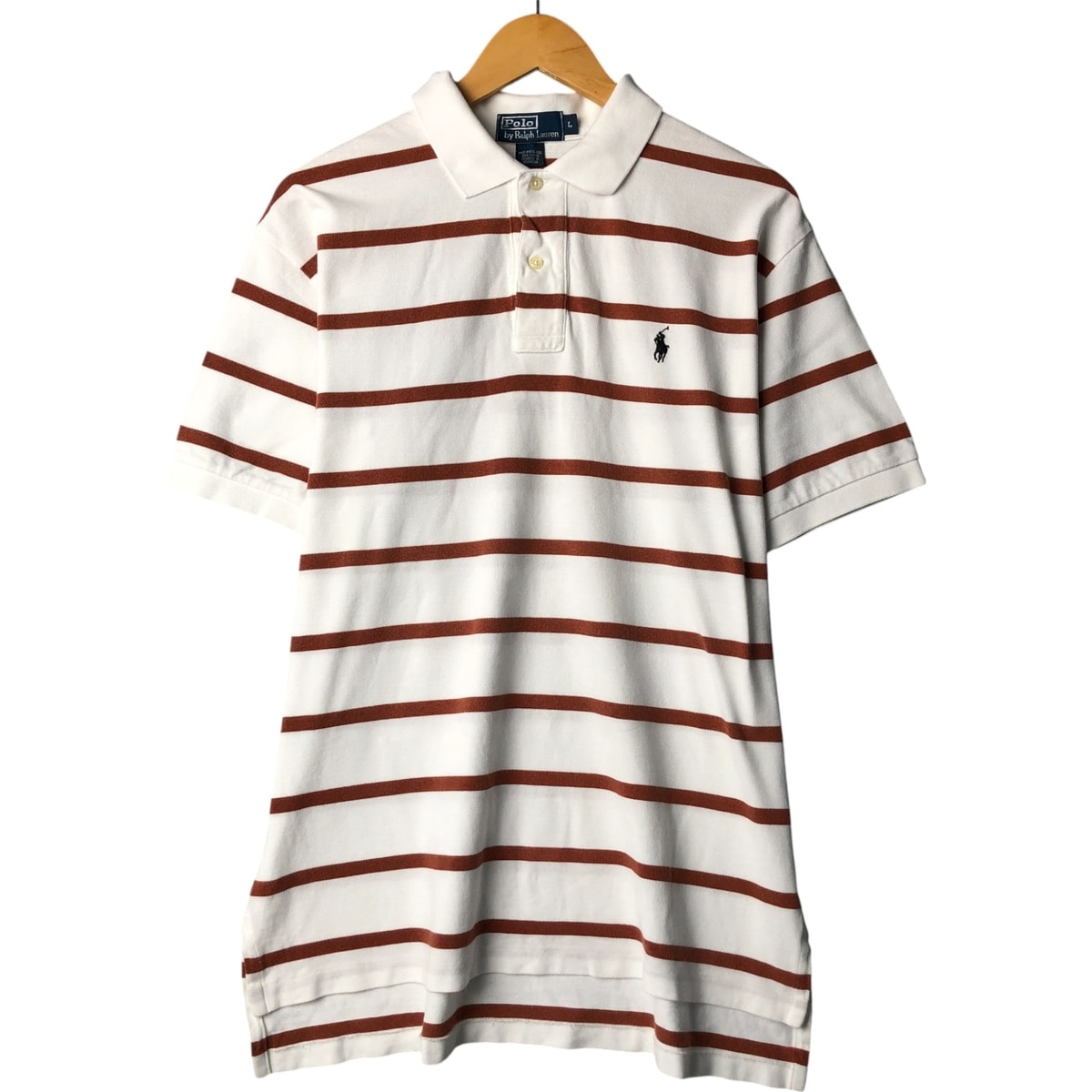 古着 ラルフローレン Ralph Lauren POLO by Ralph Lauren 半袖 ボーダー ポロシャツ メンズL相当/eaa566785