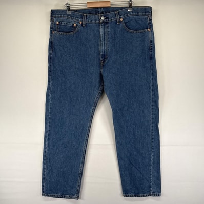 古着 リーバイス Levi's デニム パンツ Gパン 5ポケット 505 ジーパン 大きいサイズ ジッパーフライ W40 L30 ブルー系 メンズ