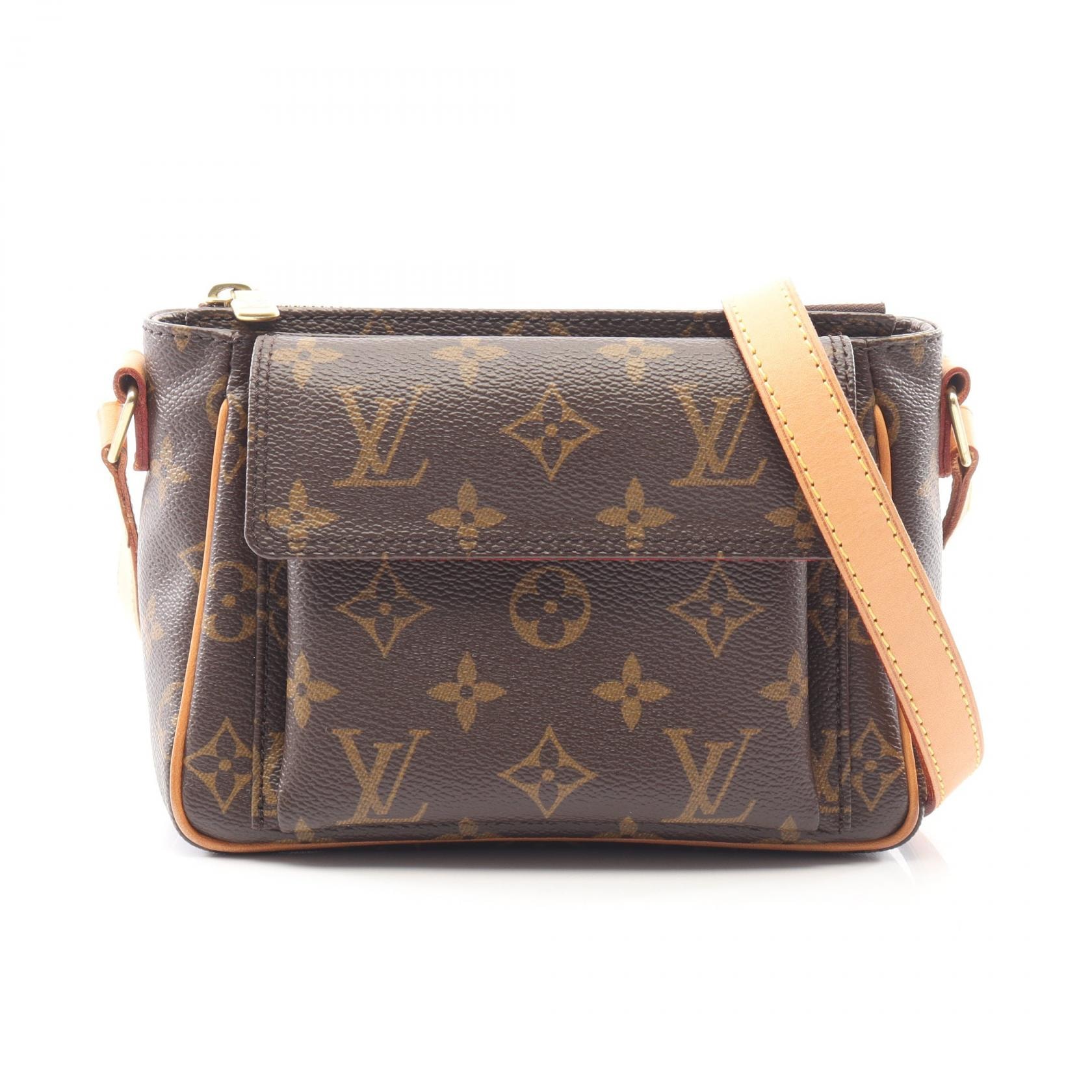 ルイ・ヴィトン LOUIS VUITTON ヴィバシテPM ショルダーバッグ バッグ PVCコーティングキャンバス レザー モノグラム レディース ブラウン系 M51165 【中古】