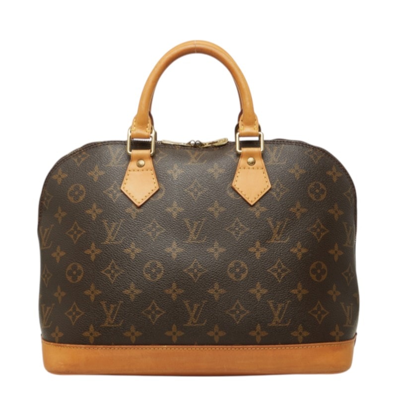 ルイ ヴィトン モノグラム アルマ ハンドバッグ M51130 ブラウン PVC レザー レディース LOUIS VUITTON 中古