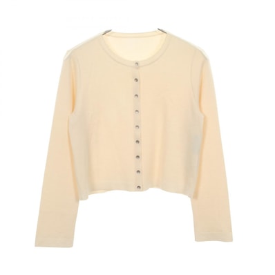 フォクシー FOXEY カーディガン 衣料品 トップス カシミヤ レディース アイボリー系 【中古】