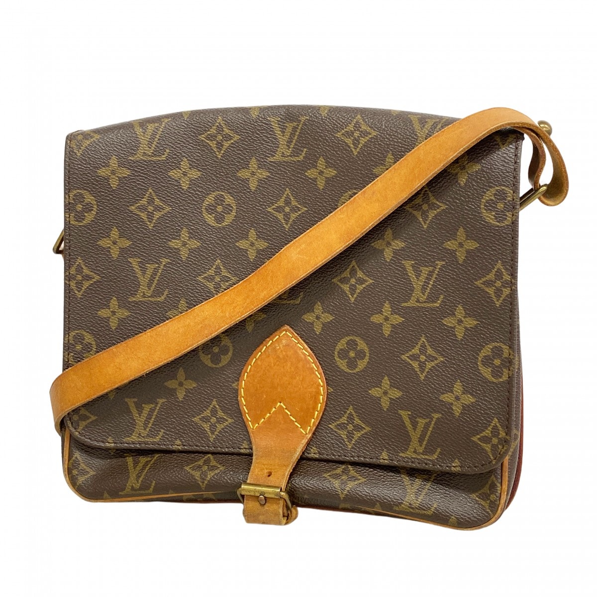 【6db1954】ルイヴィトン ショルダーバッグ モノグラム カルトシエールGM M51252 ブラウン【中古】レディース