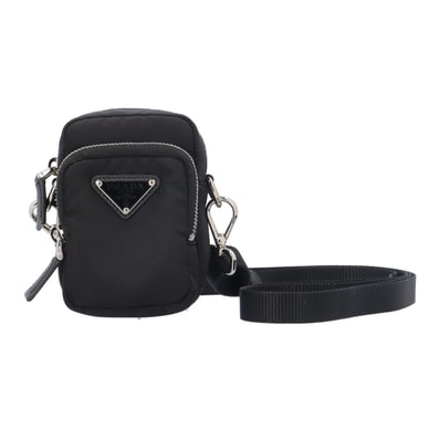プラダ トライアングルロゴミニショルダーバッグ ショルダーバッグ リナイロン 2ZT025 ブラック ユニセックス PRADA 中古