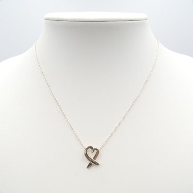 TIFFANY & CO.(ティファニー)パロマ・ピカソ ラビング ハート ペンダント ネックレス シルバー レディース【中古】