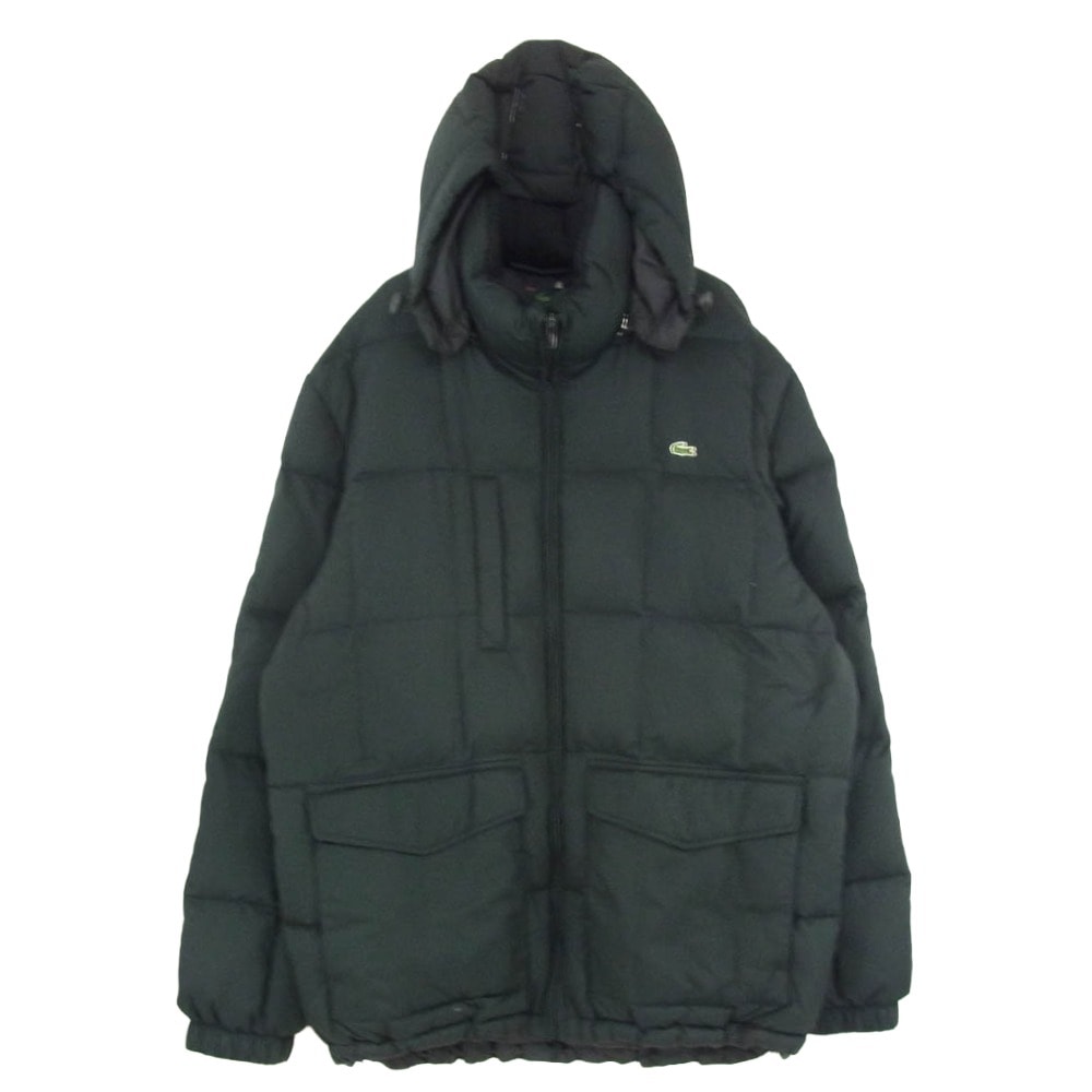 LACOSTE ラコステ BH020E hooded down jacket フーデッド ダウンジャケット ブラック系 4【中古】