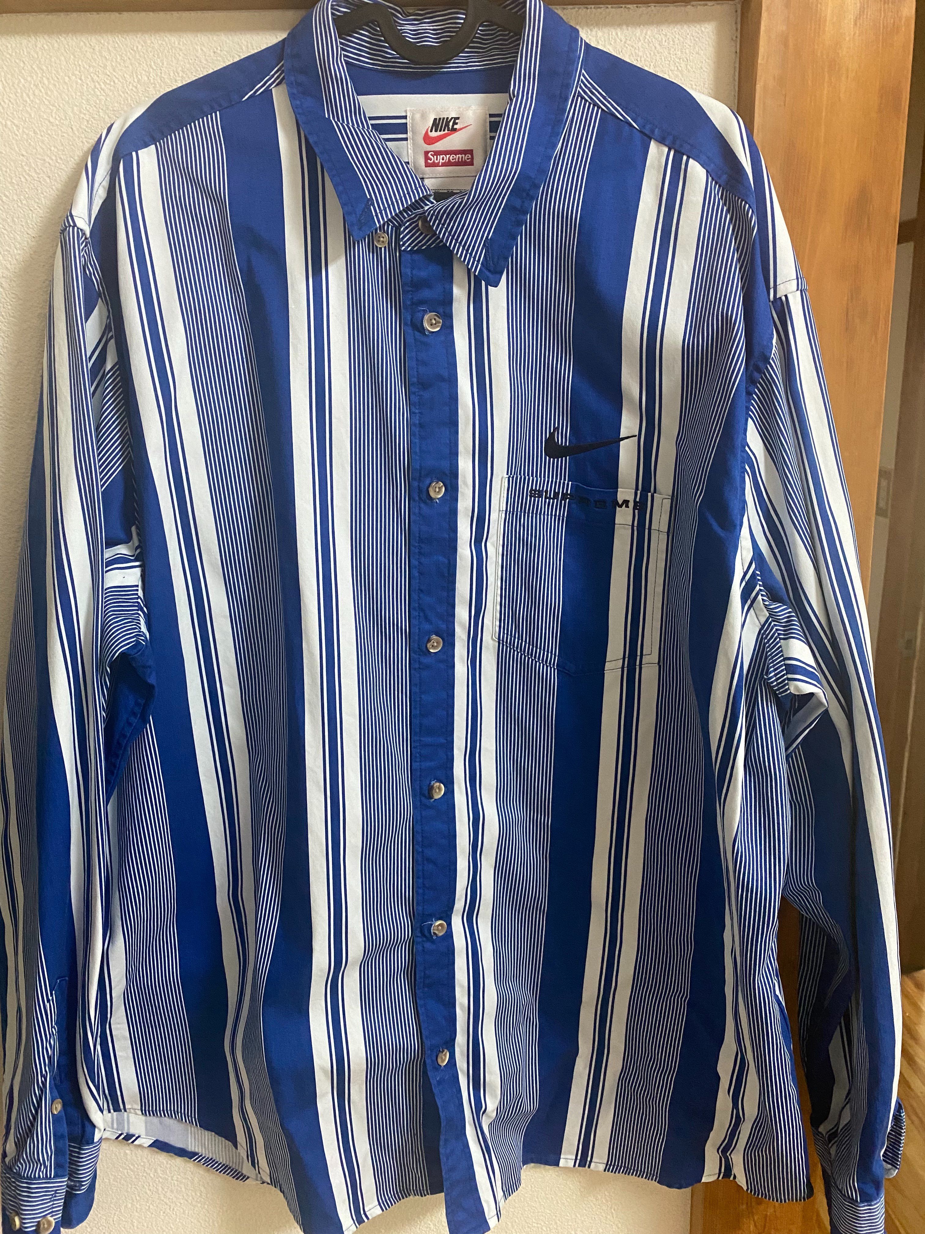 Supreme / Nike® Cotton Twill Shirt "Blue"