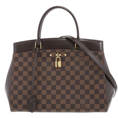 LOUIS VUITTON ルイ・ヴィトン リヴォリMM トートバッグ N41150 ダミエキャンバス ブラウン レディース【中古】
