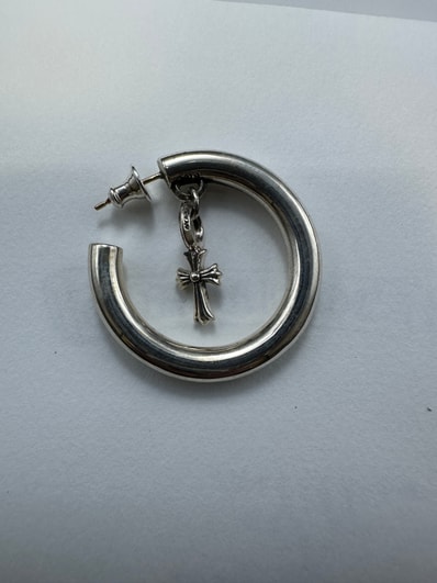 クロムハーツ CROSS HOOP クロス フープ ピアス イアリング CHROME HEARTS