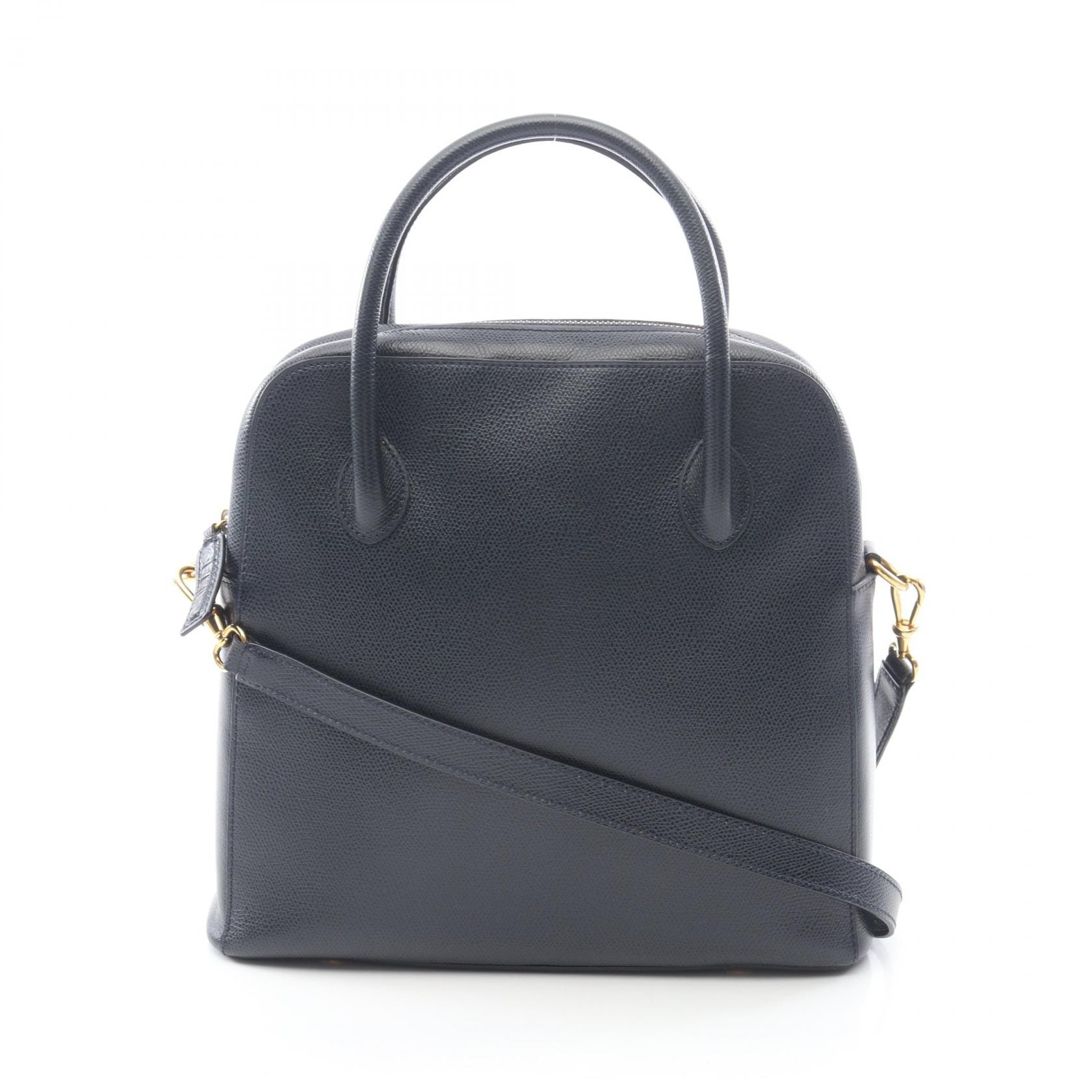 セリーヌ CELINE 2WAY ハンドバッグ バッグ レザー レディース ネイビー系 【中古】