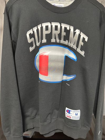 Supreme Champion Chrome Crewneck "Black"