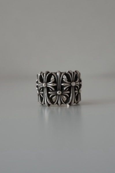 Chrome Hearts Cemetery Cross RIng "Silver"