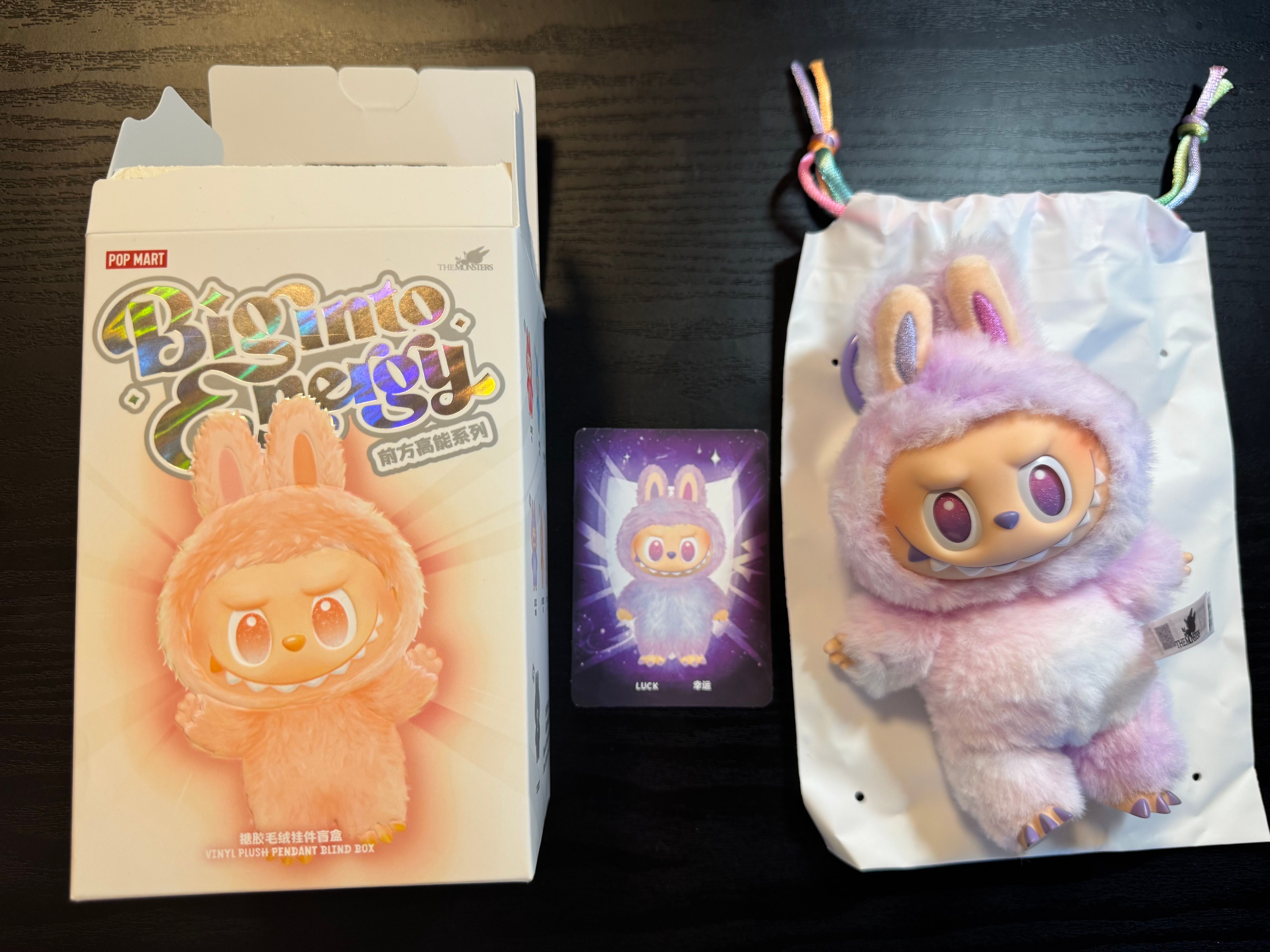 POP MART THE MONSTERS (LABUBU) Big into Energy Series Plush Pendant LUCK