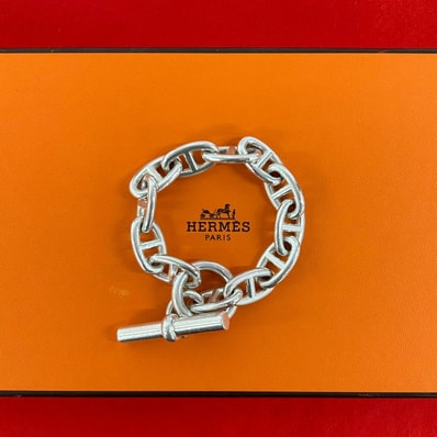 HERMES エルメス シェーヌダンクル TGM 12コマ ブレスレット マルジェラ期 シルバー925 ブレスレット シルバー
27337