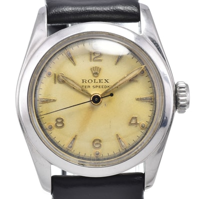 ロレックス ROLEX 6056 ヴィンテージ オイスター スピードキング Cal.710 スーパーオイスターリューズ ボーイズ 良品 腕時計 L#148159