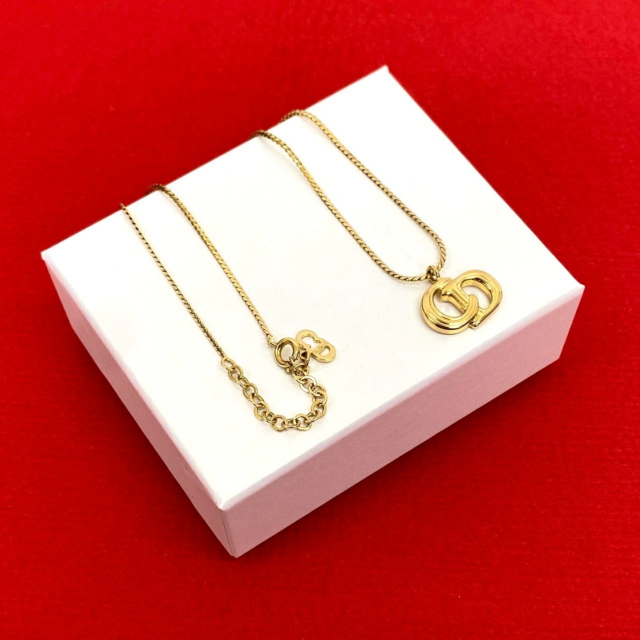 Christian Dior ディオール CD ロゴ GP ネックレス ゴールド
28917