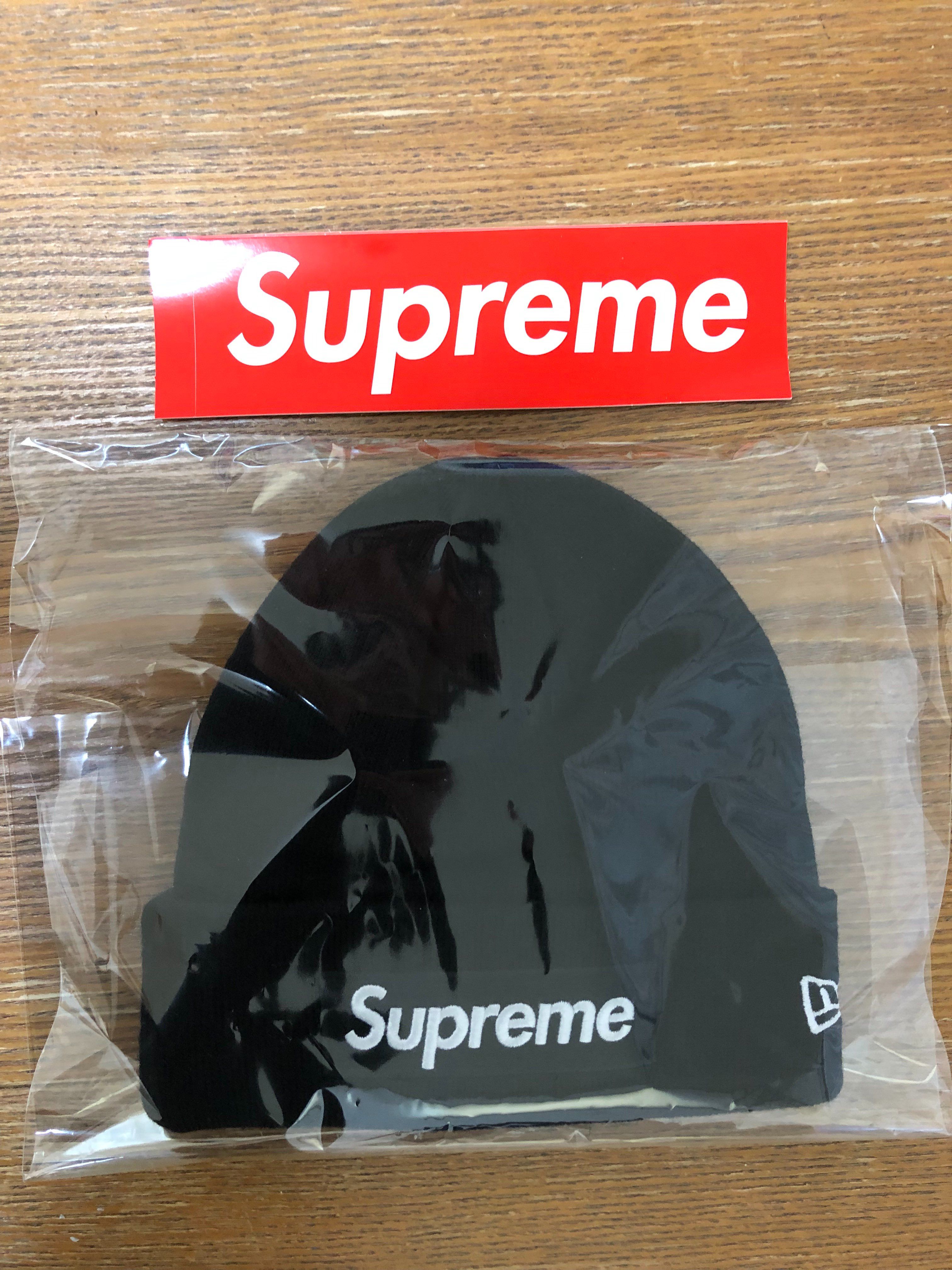 Supreme New Era® Box Logo Beanie "Black" (21FW)